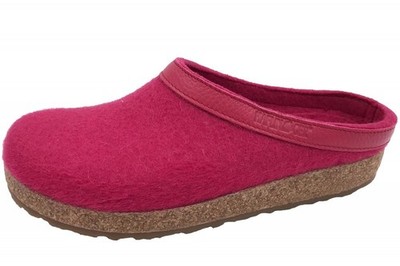 Haflinger Grizzly Torben Fuchsia Rosa Filz Clog 713001-334