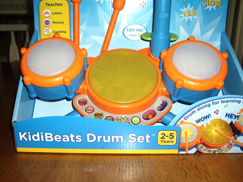 NEW VTech KidiBeats Drum Set Sounds Music Teaches Letters Phonics Memory - Picture 5 of 9