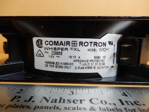 Ventilador de refrigeración Comair Rotron Whisper XL 028858 115V .15A modelo WX2H1 NOS - Imagen 4 de 4