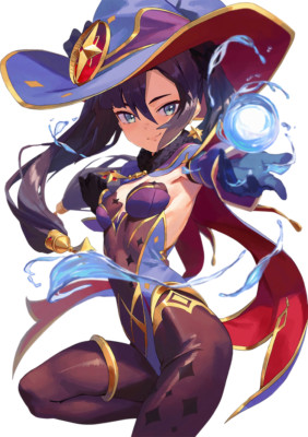 Mona Genshin Impact Weatherproof Anime Sticker 6'' Car Decal