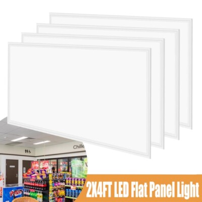 2x4 FT LED Flat Panel Light 75W 5000K, 0-10V Dimmable Drop Ceiling Light Fixture