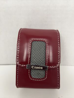 Canon leather red case powershot SD870 IS | eBay
