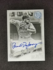 2018 TOPPS GYPSY QUEEN PAUL DEJONG AUTOGRAPH BLACK AND WHITE AUTO /50