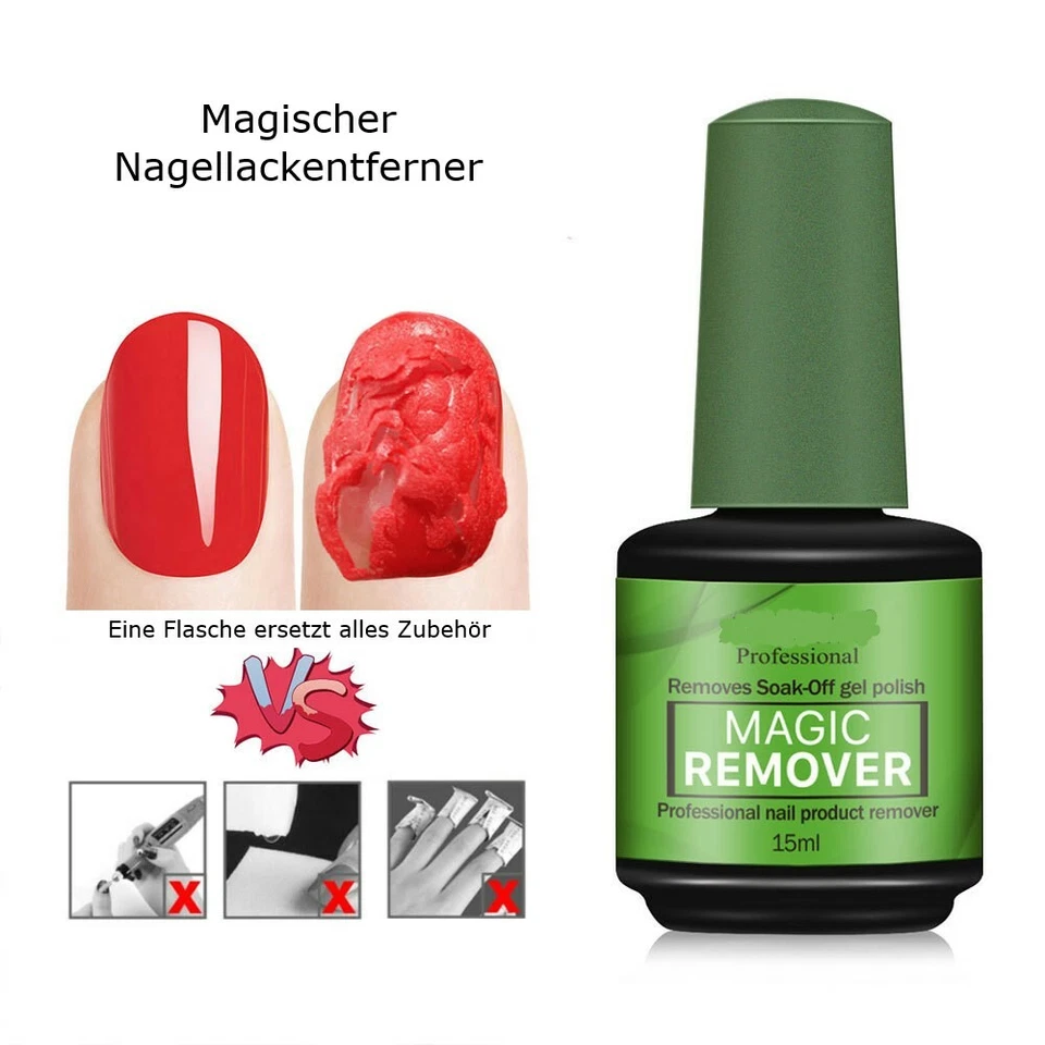 Gellack Entferner Magic Remover Gel Nagellackentferner 15ml (u. a. f. Gel & UV) - Bild 4 von 4