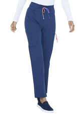 Navy HeartSoul Scrubs Tapered Leg Drawstring Pant HS098 NAYH