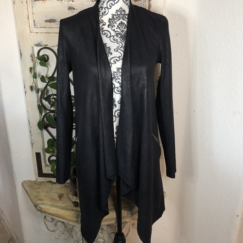Zara Mujeres Negro Cascada Chaqueta XS | eBay