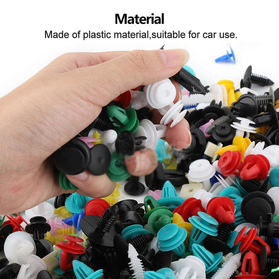 500PCS Mixed Auto Door Panel Clips Fixing Fastener Car Interior Trim Rivet Foto 4 de 4
