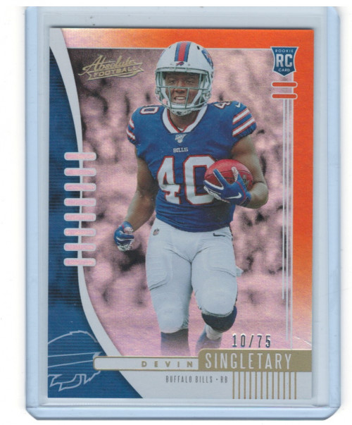 2019 Absolute Spectrum Orange #112 Devin Singletary /75 - NM-MT