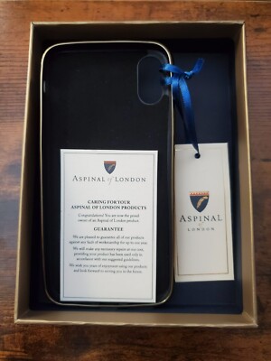 New Aspinal of London Lion Knocker Black Leather Phone Case. IPhone  X/IPhone XS | eBay