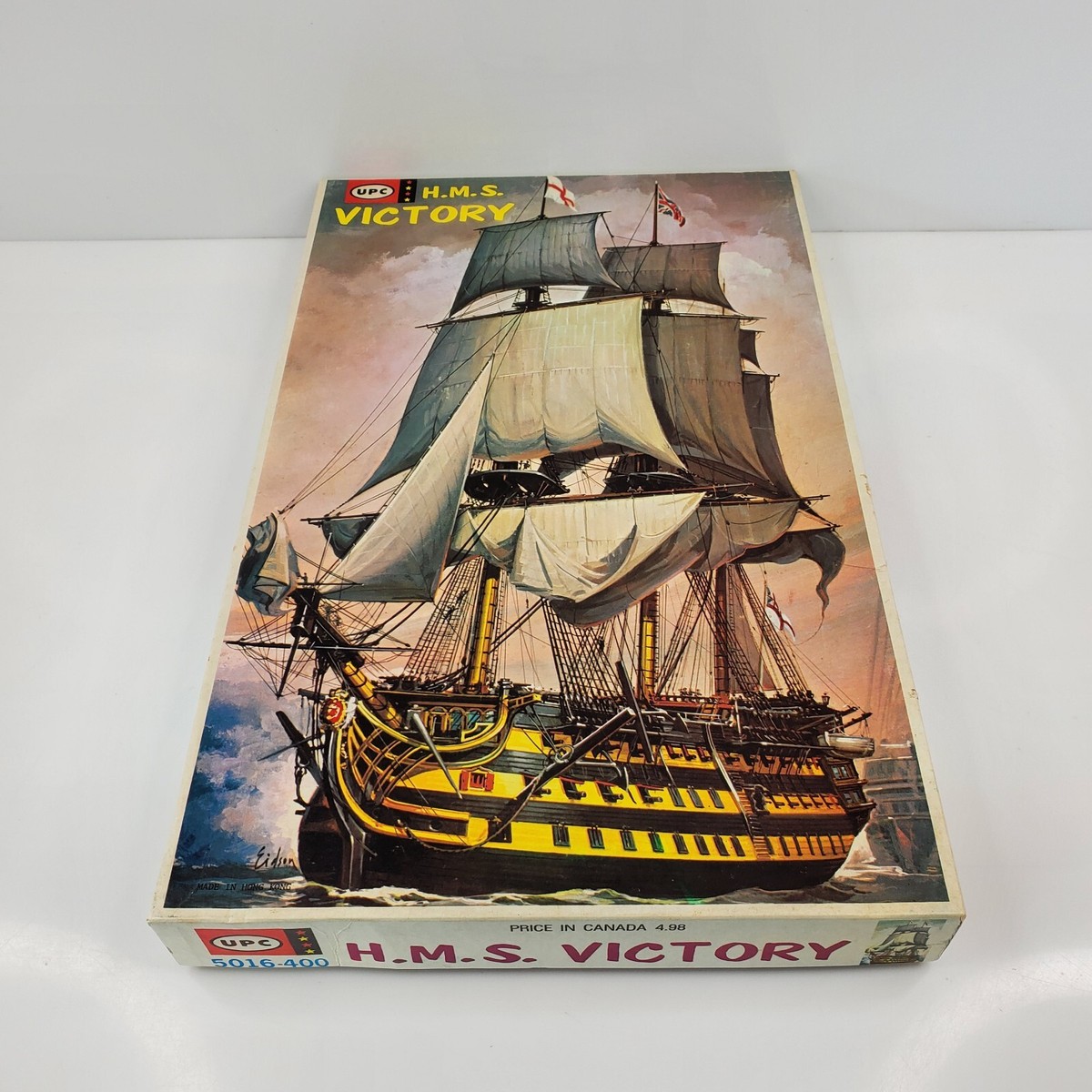 Vintage 1960's UPC H.M.S. Victory Ship Boat Model Kit 5016-400 HTF
