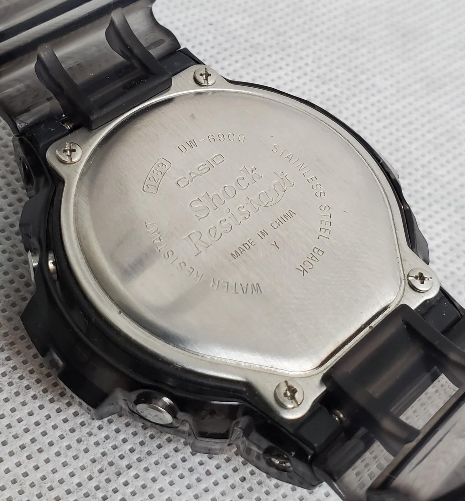 Casio DW6900-1V,  G-Shock 200 Meter Watch Chrono customized with new bezel,band