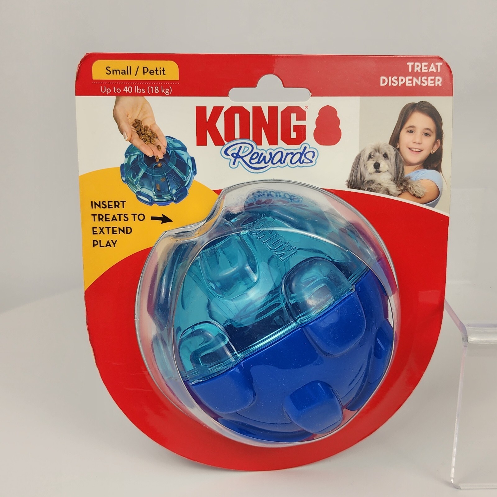 KONG Rewards Ball Treat Dispenser Dog Toy - Small | Durable 