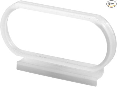 Window Screen Pull Tabs, Clear, Nylon (6 Pack)