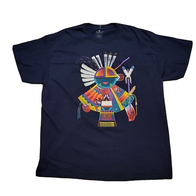 Vintage Sportex Southwestern Aztec Print Navajo Graphic Tee Shirt Size Size XL