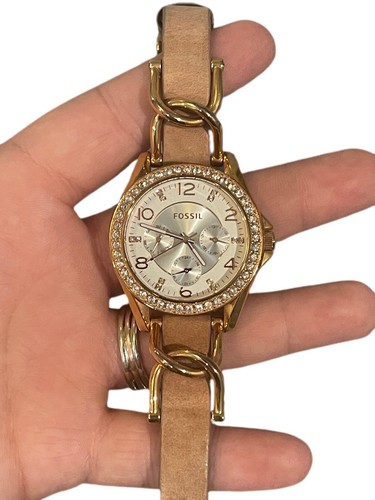 Fossil Riley Multifunction Gold Tone 