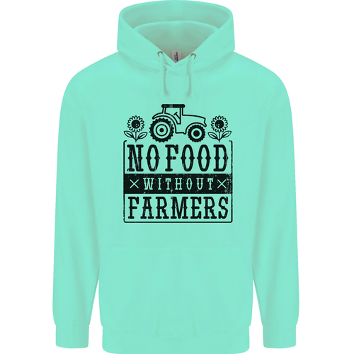No Food Without Farmers Farming Childrens Kids Hoodie - Picture 21 of 64