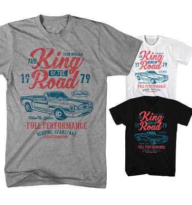 Monkey Print T-Shirt King of the road Oldtimer USA Muscle Car  Auto Neu KR24118