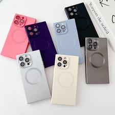 For iPhone 16 Pro Max 15 14 13 11 Magnetic Magsafe Color Shockproof Phone Case