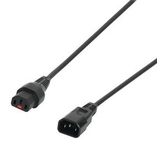 IEC LOCK 1m C14 IEC - C13 IEC Lock Cable PC1024