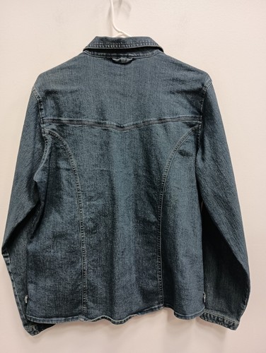 Woolrich Damen Jeansjacke Größe L Blau Shacket Langarm Knopfleiste - Bild 6 von 7