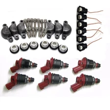 6- 750cc Racing Fuel Injectors fit NISSAN 300ZX Phase 1 2 VG30DE VG30DETT 70LBS