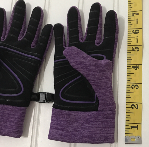 Head Kids Children's Size Large Touchscreen Winter Gloves Fleece Lining Purple - Picture 7 of 9
