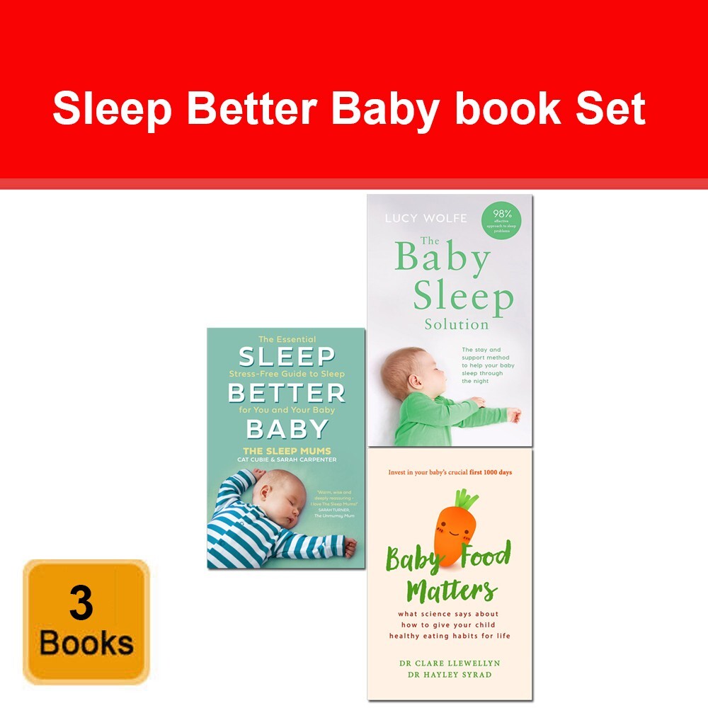 Sleep Better Baby, Baby Sleep Solution, Baby Food Matters 3 Books Collection Set