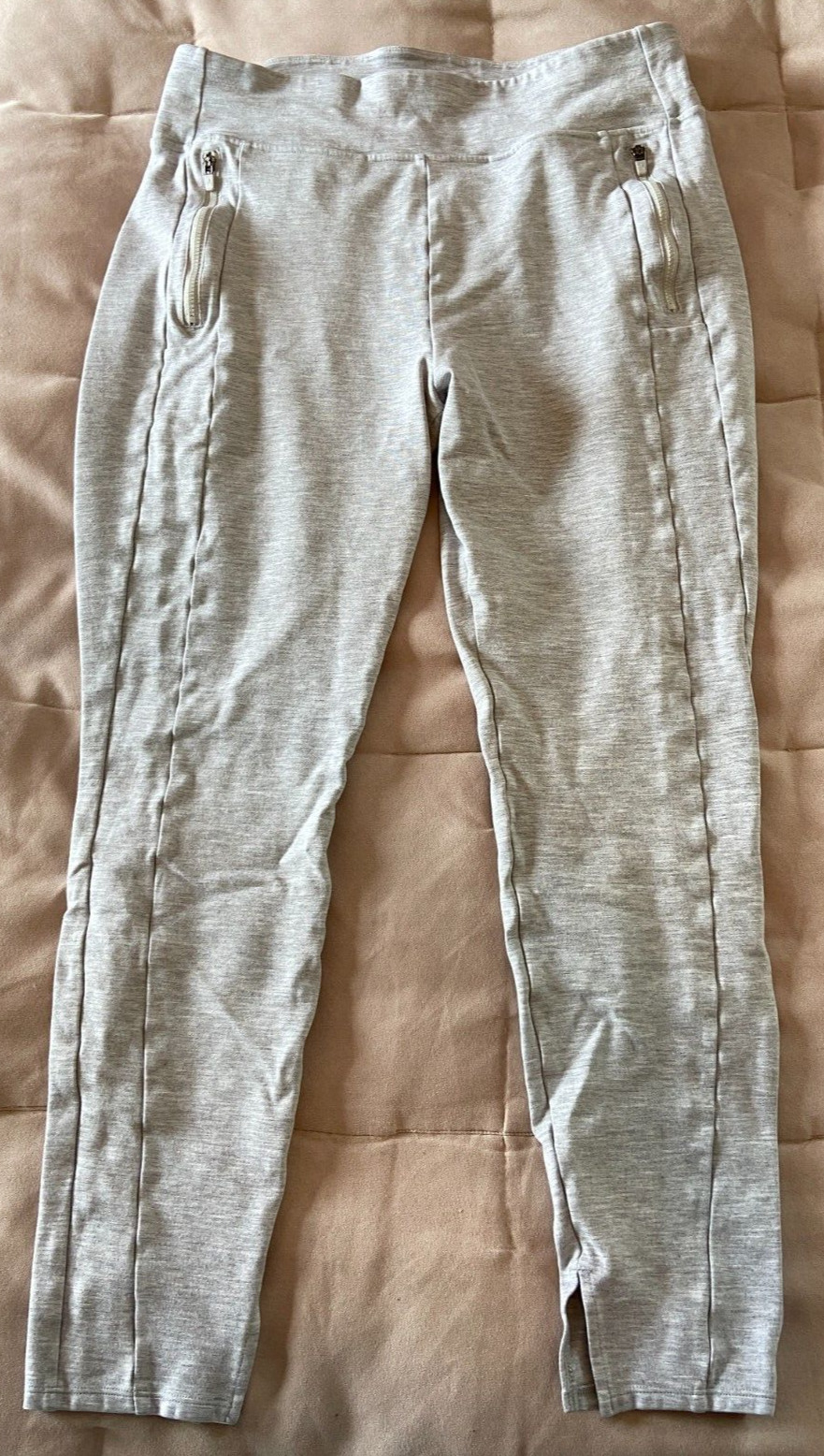 JOY LAB Women's Gray Pull On Zipper Pocket High Rise Leggings Size