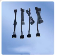 SATA Power Cord Hard Drive Cable All Black Ribbon Cable Computer Hardware