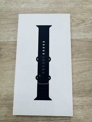   Apple Watch Ultra Strap 49mm Navy Ocean Band Black Titanium Finish One Size