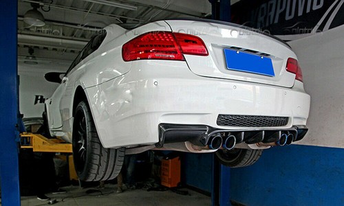 For 2008-2013 BMW E93 E92 M3 GTS Style Carbon Fiber Rear Bumper Diffuser Lip - Picture 11 of 12