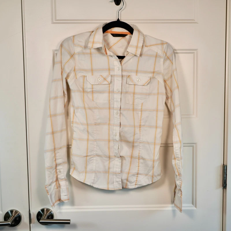 arcteryx button up plaid long sleeve shirt