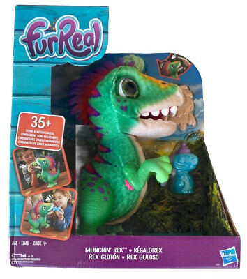 Fur Real Friends Interactive Munchin T-Rex Hasbro Baby Dinosaur Pet Furreal NEW