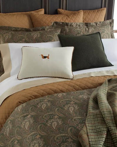 NWT RALPH LAUREN FULL/QUEEN DUVET COVER, HERITAGE PAISLEY, SAGE MULTI - Picture 3 of 6