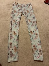 Girls cat & dog mermaid leggings by Capelli size m/l
