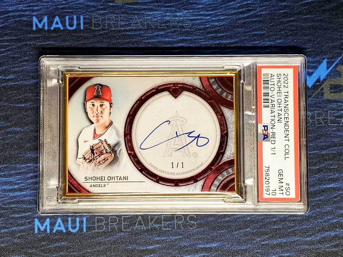 大谷翔平 /50Siri 2022 Topps Transcendent 2022 Topps Transcendent Shohei Ohtani AUTO 1/1 Red Image