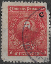 1924 Paraguay Sc#L6 for RURAL Post Office USED See Cd