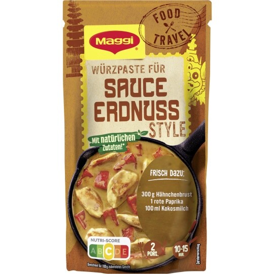 Пакетик для жидкого соуса Maggi с арахисовым соусом по-индийски - 1 упаковка2 порции -65 г 1890₽