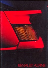Renault Alpine V6 GT & V6 Turbo 1985 Dutch market full colour sales brochure