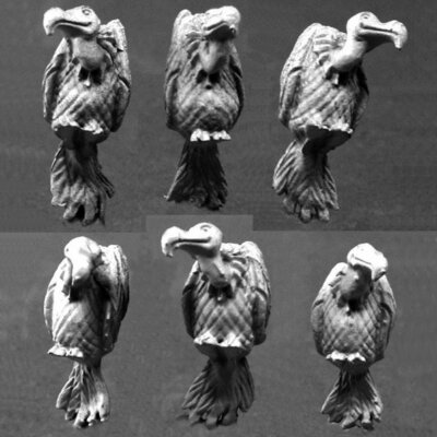 Reaper Dark Heaven Legends 03797 Vultures Familiar Pet Bird Scenery Basing Bits