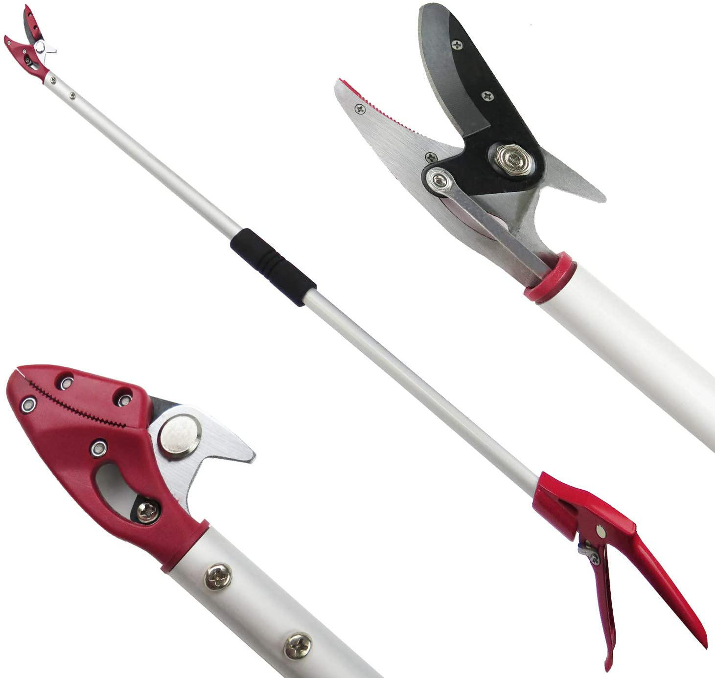 Mesoga 6 Feet Cut and Hold Tree Pruner, Rotation Pole Tree Trimming, Long Reach