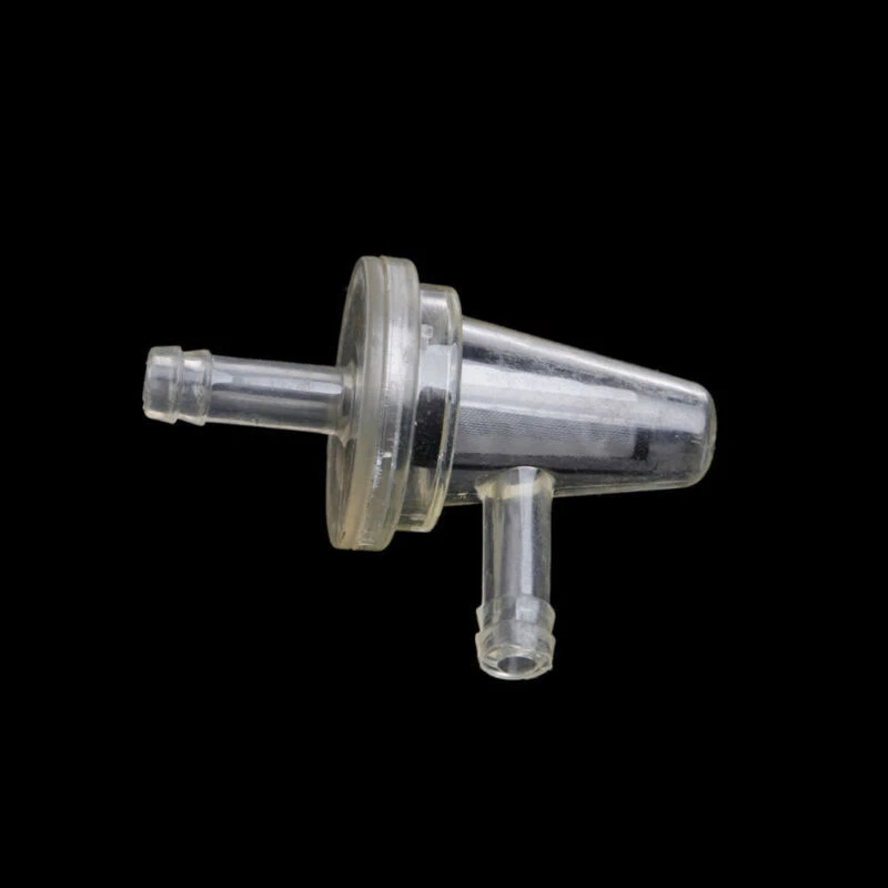 1x Right Angle 90° Universal Motorcycle Inline Fuel Filter 1/4" 6mm Hose Line - Image 4 of 4