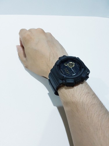 Vintage G-Shock Army Matte Black-Gold Digital Compass Temp Tough Solar Limited - Picture 5 of 11