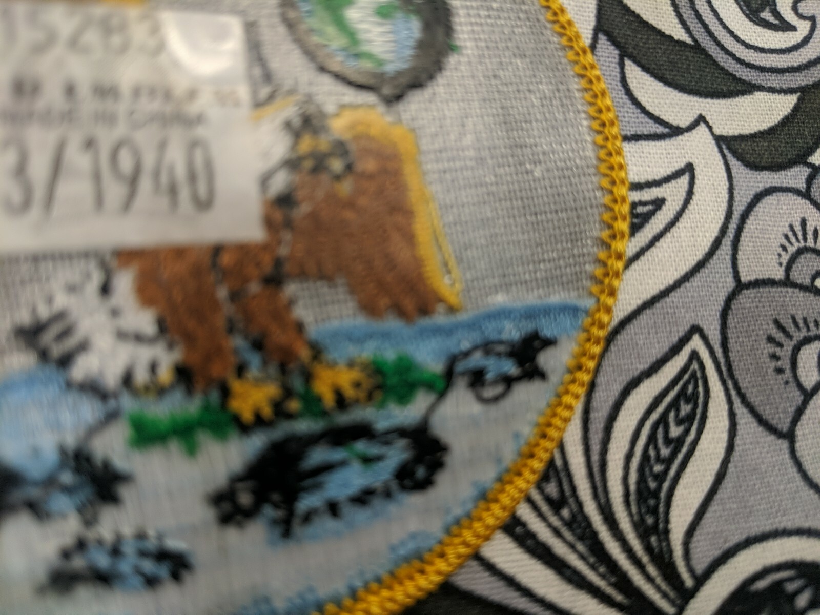 Authentic Apollo 11 AB Emblem Nasa SPACE Mission PATCH Armstrong-Aldrin-Collins