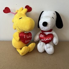16in Snoopy Woodstock Peanuts Valentine's Day Be Mine Heart I Love You Plush Lot