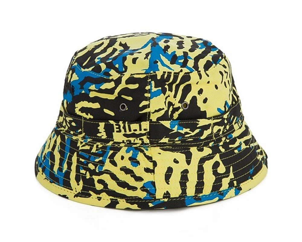 BILLIONAIRE BOYS CLUB FISH CAMO BUCKET HAT - YELLOW - RRP £70.00