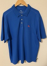 Tommy Bahama Island Zone Men's L Supima Cotton Emfielder Polo Shirt Royal Blue