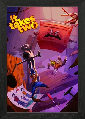 It Takes Two Game Kunst Gerahmtes Wandbild Poster Druck Bild