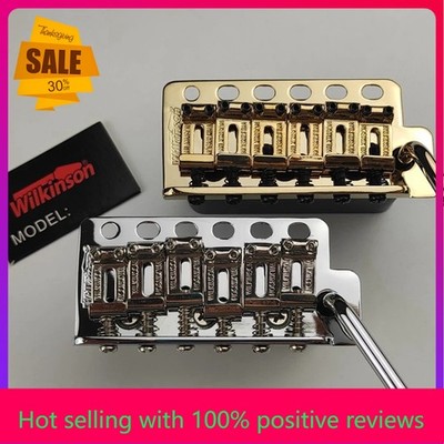 ST Guitar Black Wilkinson WV6SB Guitar Tremolo Bridge + Stainless Steel Saddles