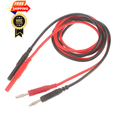 DIANN 2pcs Multimeter Test Lead Extension Male to Female, Black&Red